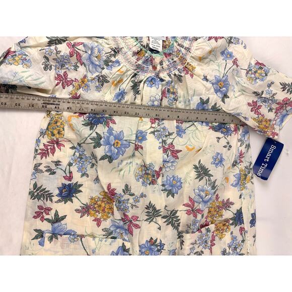 Vintage Floral House Dress Pockets Cottage GrandmaCore 1990s Small NEW - Picture 5 of 8